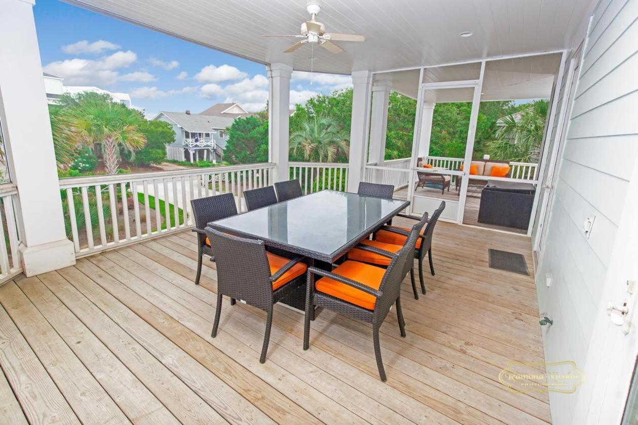 Elegant Beachfront Escape With Wrap-Around Porches Pawleys Island Esterno foto